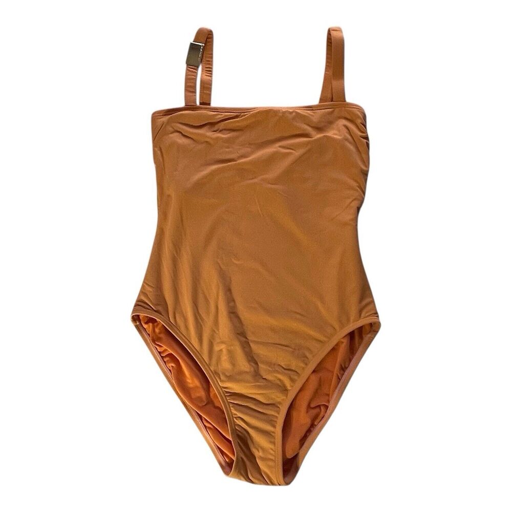 Michael Kors One Piece Swimsuit Orange Size 8 Swim Designer Beach Vacation
